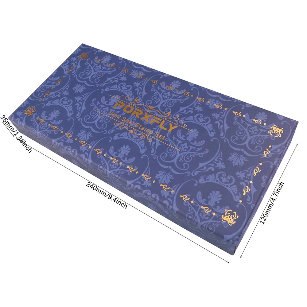 Lot de 2 Tampons de Cire Pour la Lettre L, kit de Tampons de Cire Pour L'alphabet Initial, Boîte Cadeau Vintage, Tampons de la Série des Lettres A à Z Pour les Invitations de Mariage (L)