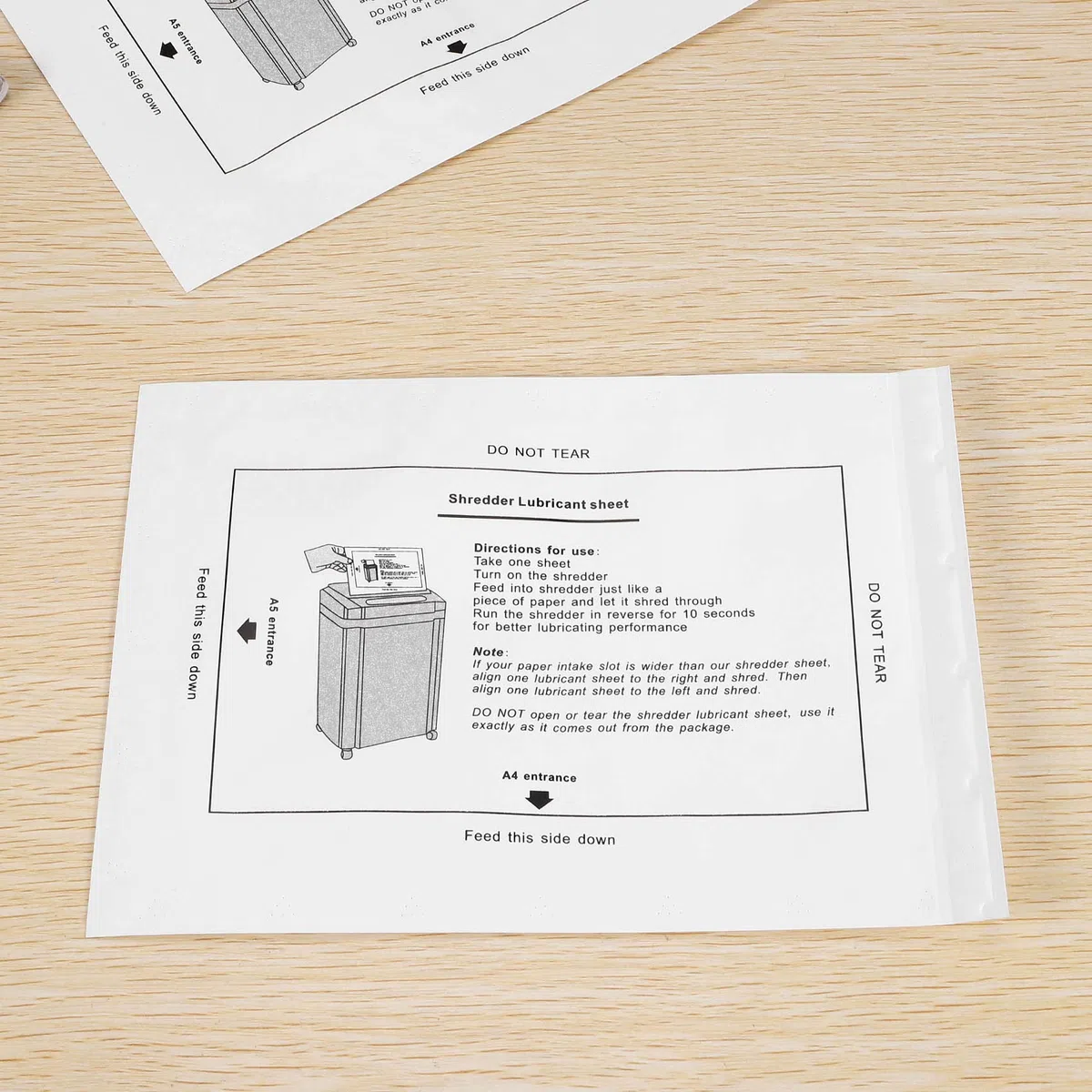 Lot de 12 déchiqueteuses de papier - Lubrifiant - Papier portable - Type d' de lubrification