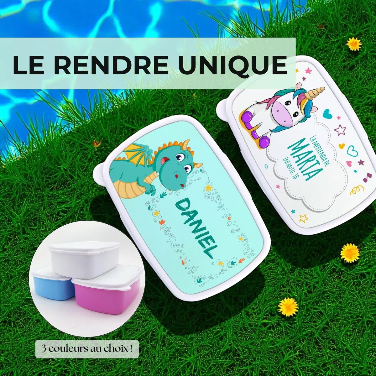 Boîte à goûter pour filles. Boîte à goûter avec nom. Boîte à deyeuner. Boîte à lunch. Convient aux Micro-Ondes et ne Contient BPA, ni phtalates, ni métaux Lourds. Cadeaux personnalisés. PIRATES