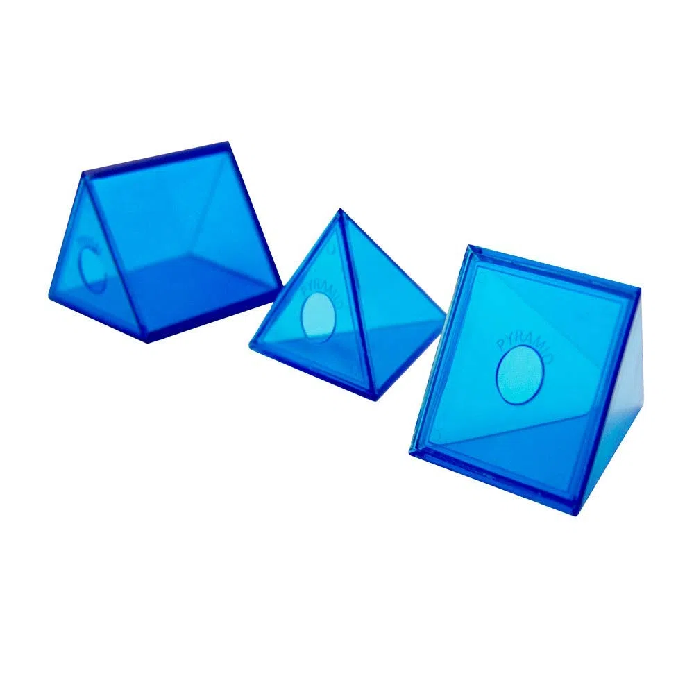 hand2mind Blue Power Lot de 12 solides géométriques
