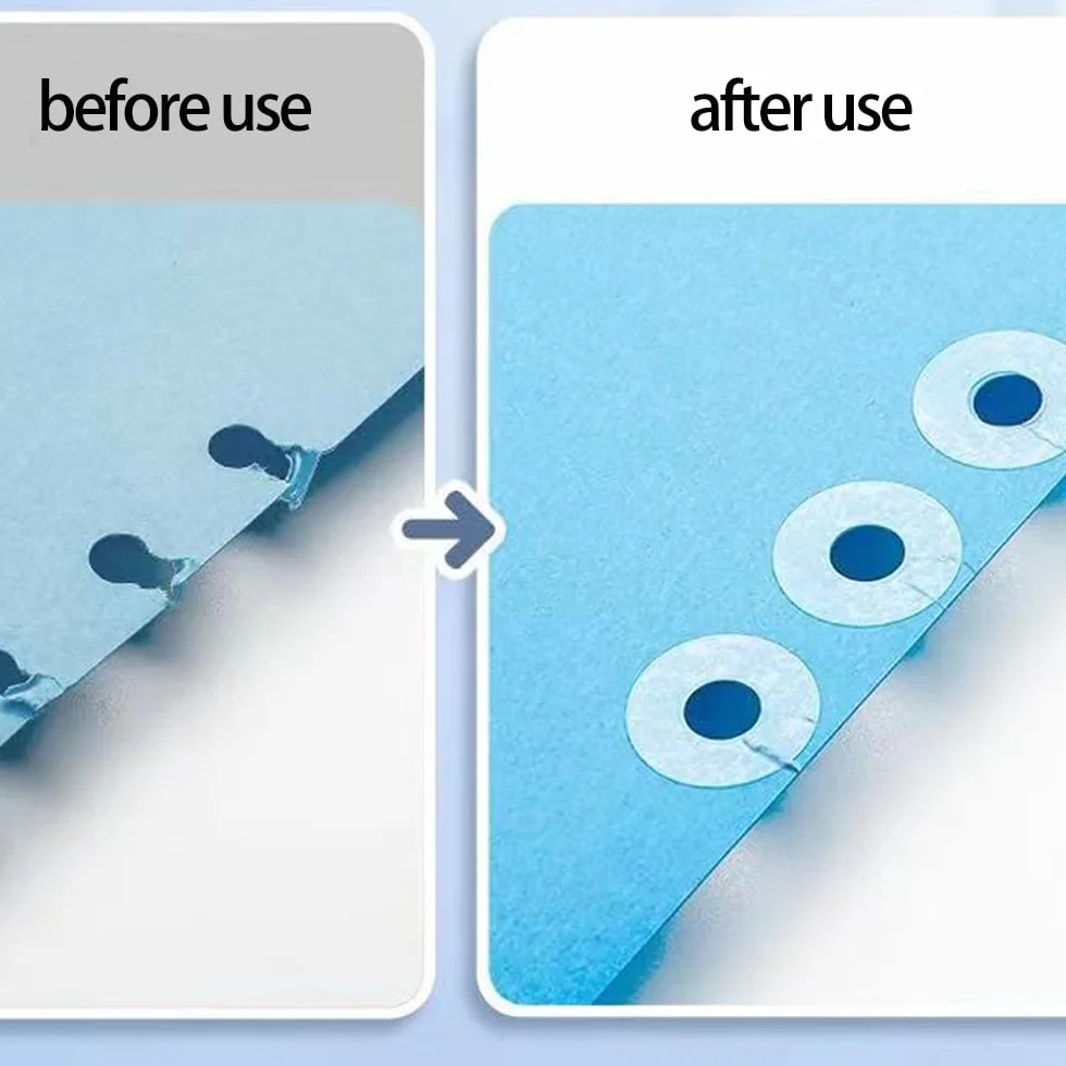 1000 Pièces Œillets de Renfort Oeillets Étiquettes Classeur Renforts Autocollants Protecteurs de Trou pour Feuilles Mobiles (Extérieur 15 mm, Intérieur 6 mm)