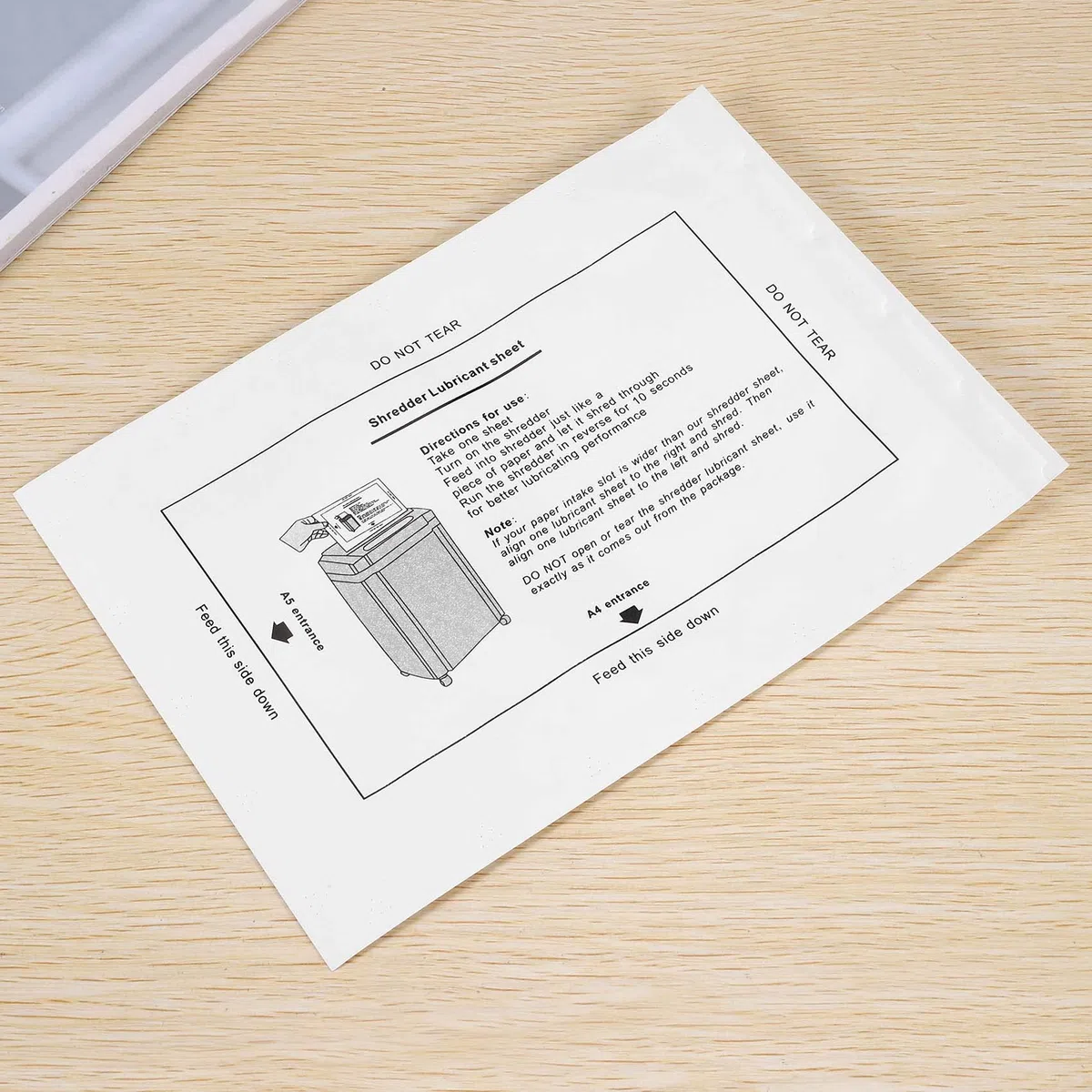 Lot de 12 déchiqueteuses de papier - Lubrifiant - Papier portable - Type d' de lubrification