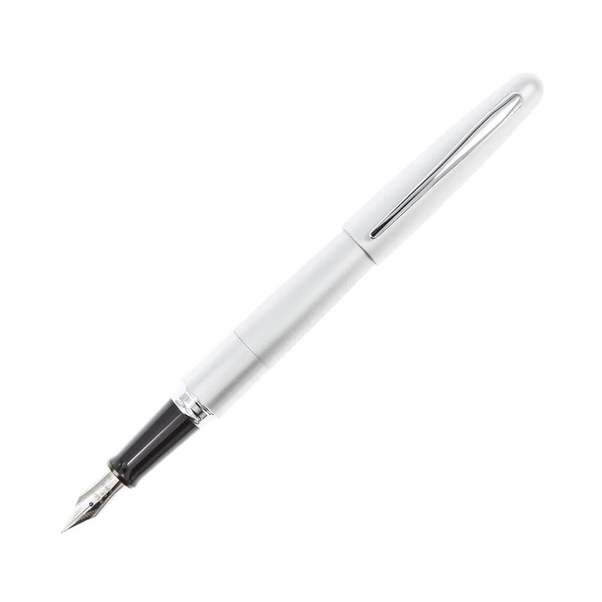Pilot Metropolitan Collection (91113) Stylo plume avec corps argenté, design classique, pointe fine, encre noire