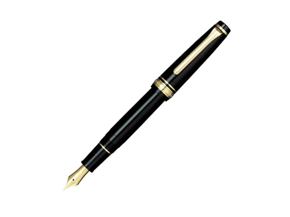 Sailor Fountain Pen Professional Gear Slim Gold Medium Black 11-1221-420 (Japan Import)