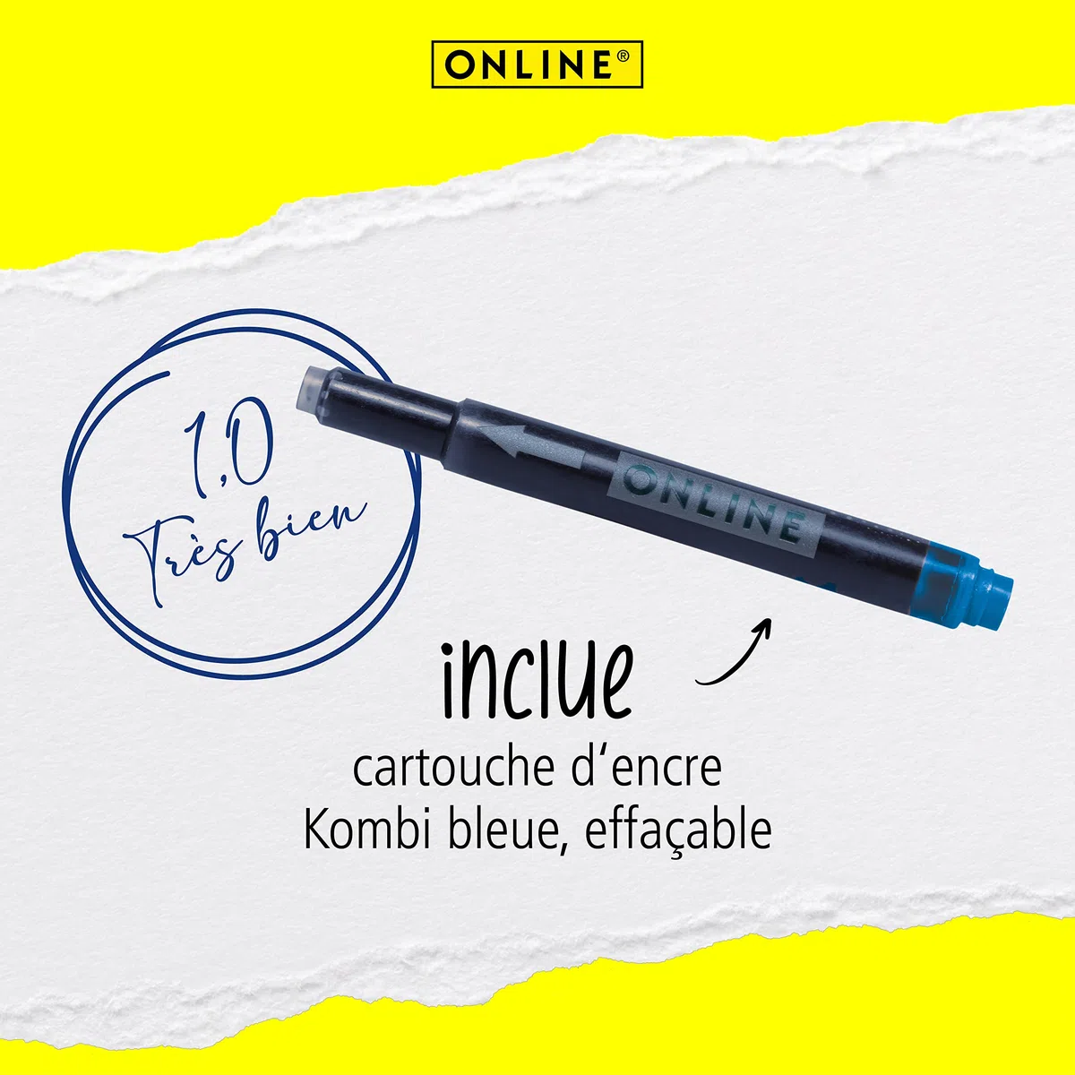 Online Roller à cartouches ergonomique - Switch Plus Pétrole - pour cartouches d'encre standard, rechargeable, avec stylus tip, convient pour droitiers et gauchers, pour filles/garçons/adultes