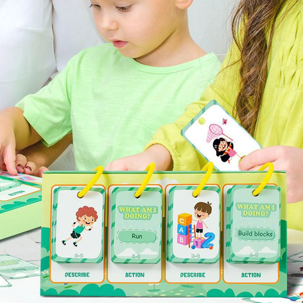 Cartes Flash éducatives, Cartes cognitives comportementales pour Les | Cartes d'apprentissage de l'action de l'action de l'action - Jouet éducatif précoce sûr et inodore pour Noël, la journée des, l'