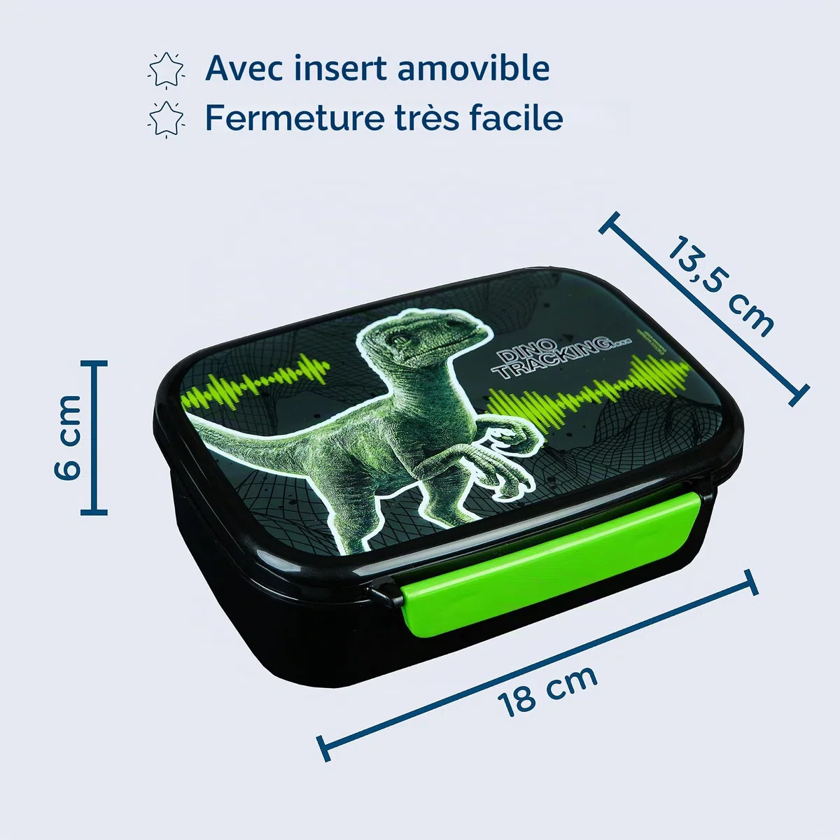 Scooli - Jurassic World Set de Vaisselle pour Enfants - Set composé d'une boîte à Pain et d'une Gourde - idéal pour l'école ou Le Jardin d'enfants - à partir de 4 Ans - en Plastique - sans BPA