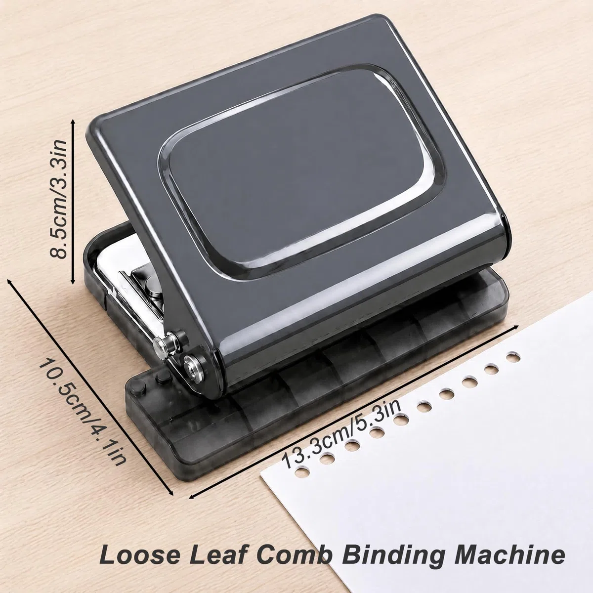 Machine a Relier 10 Trous,Mini Perforatrice à 6 Trous,Relieuse 10 Trous pour agendas,pour planificateur, A4-30 trous, A5-20 trous, B5 26 trous