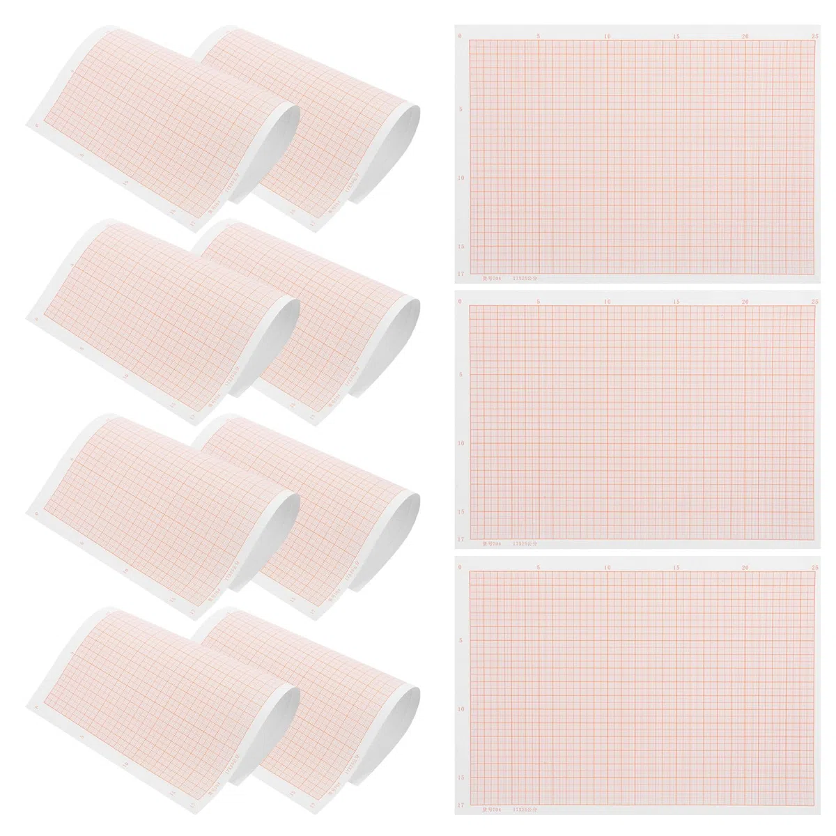 SHINEOFI Papier Millimétré A4 Rose, 100 Feuilles Multifonctionnelles pour Dessin Coordonné, pour Élèves et Calculs Précis Surface Facile à Écrire