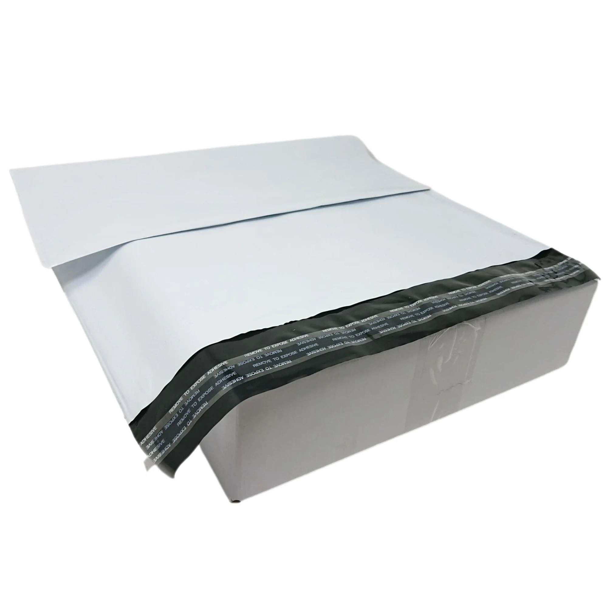 Lot de 50 Enveloppes plastique blanches opaques A3 350 x 450 mm,pochettes d'expédition 35x45 cm 60 microns. Enveloppe fine 22g haute résistance, légère, solide, inviolable et imperméable.