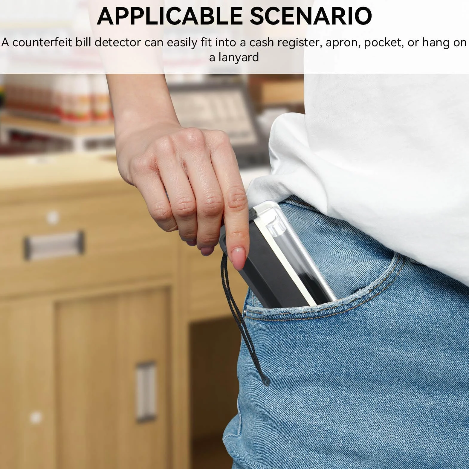 Agatige Détecteur Faux Billets Mini Poche, Détecteur Faux Billets Portable Afin Vérifier Billets, Cartes Bancaires Et ID Détecteur UV Pour Nouveaux Billets Détecteur Lampe UV Vérificateur Magasins