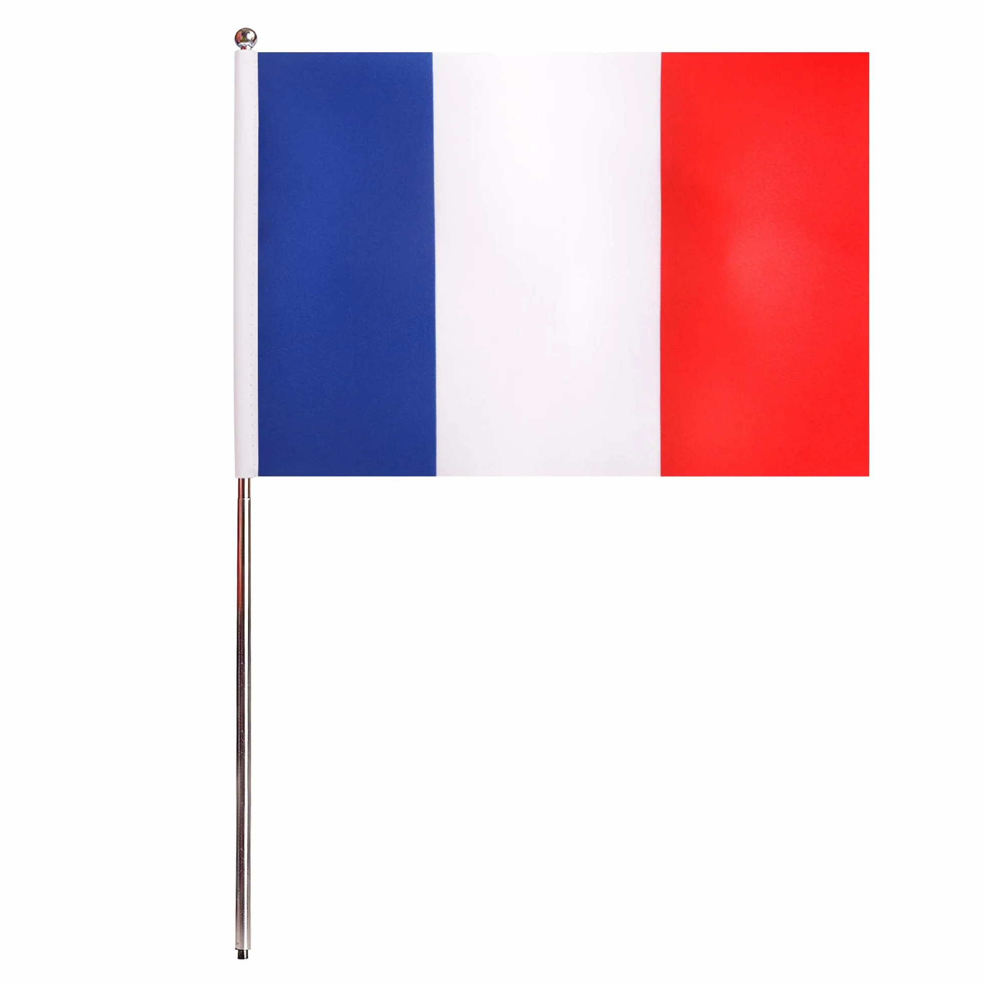 AZ FLAG - Drapeau De Table France Prestige - Drapeau Français De Bureau En Satin Avec Hampe De 30cm Et Socle En Métal - 22x15 cm