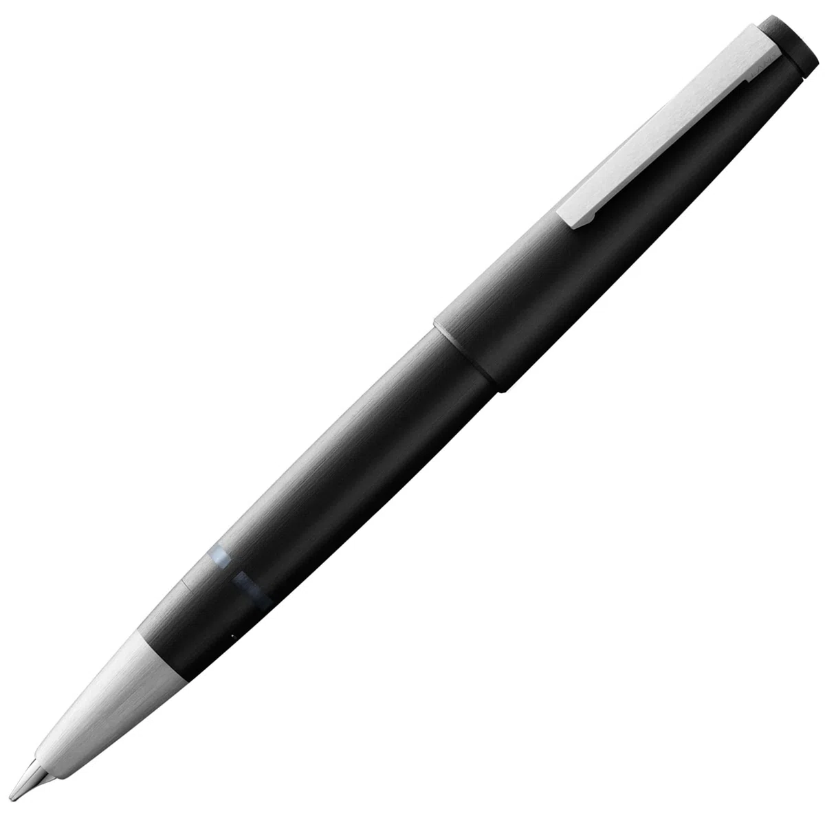Lamy 2000 black - Stylo Plume élégant dans un corps robuste en fibre de verre - plume en or 14 ct., partiellement plaquée platine - taille de la plume EF