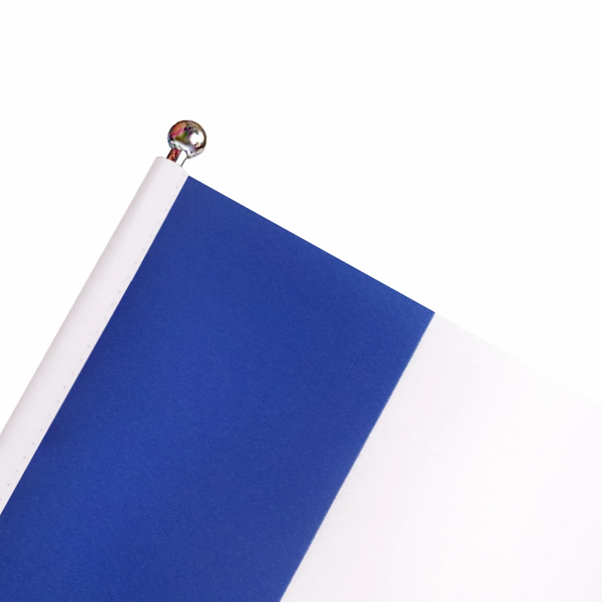 AZ FLAG - Drapeau De Table France Prestige - Drapeau Français De Bureau En Satin Avec Hampe De 30cm Et Socle En Métal - 22x15 cm