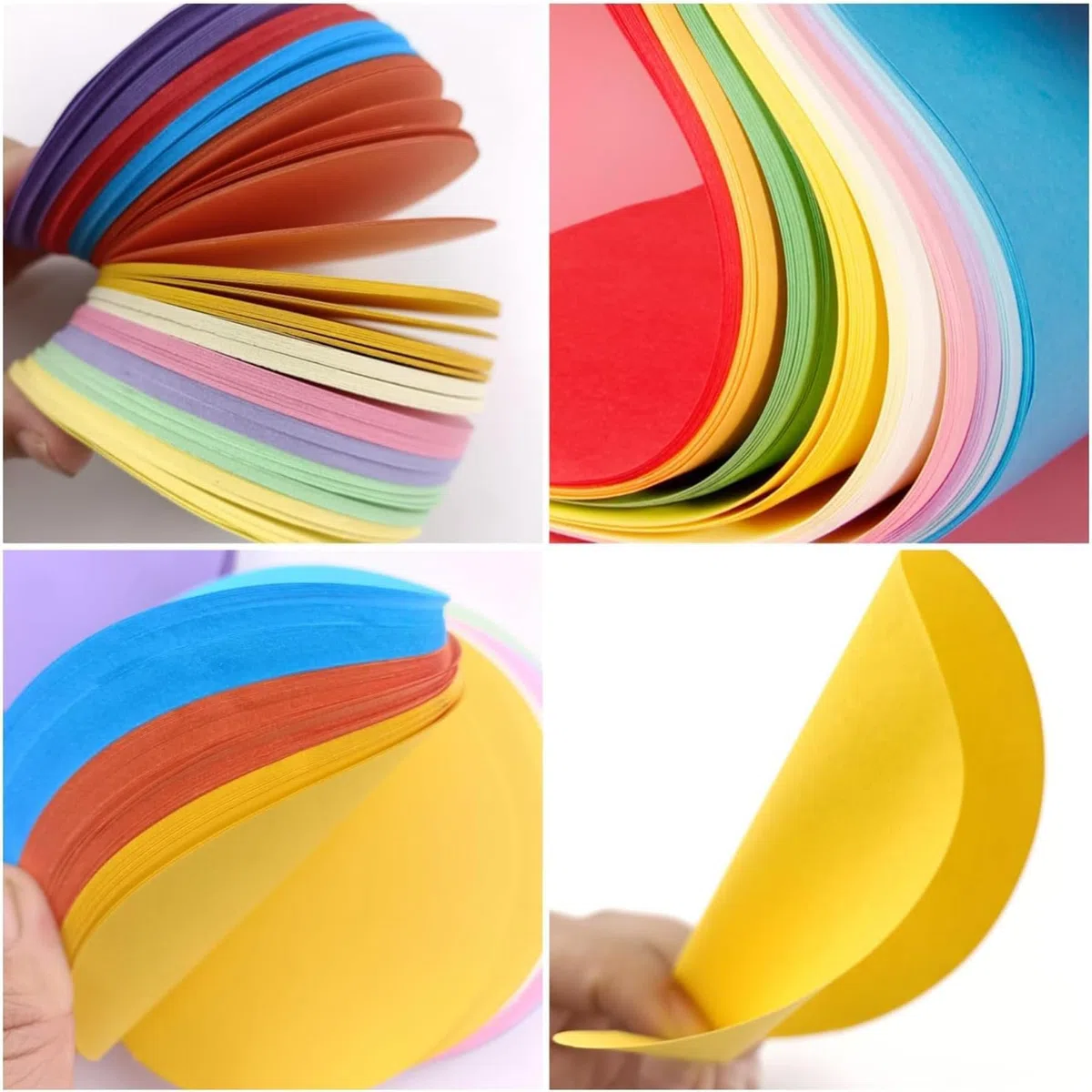 Lot de 300 cartes de présentation, rondes, de 15 cm, rondes, de présentation, de présentation, de présentation, petites, multicolores, fournitures pour enseignants, pour présentation et présentation