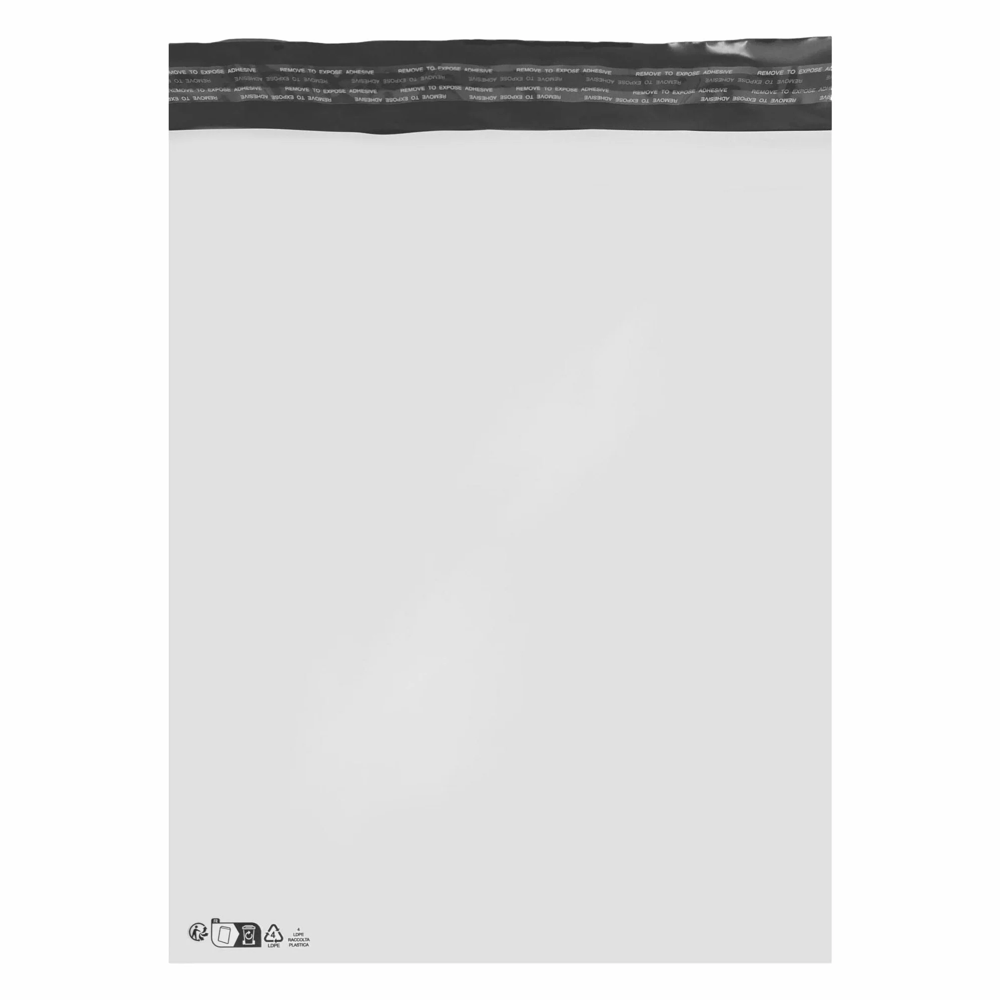 Lot de 50 Enveloppes plastique blanches opaques A3 350 x 450 mm,pochettes d'expédition 35x45 cm 60 microns. Enveloppe fine 22g haute résistance, légère, solide, inviolable et imperméable.