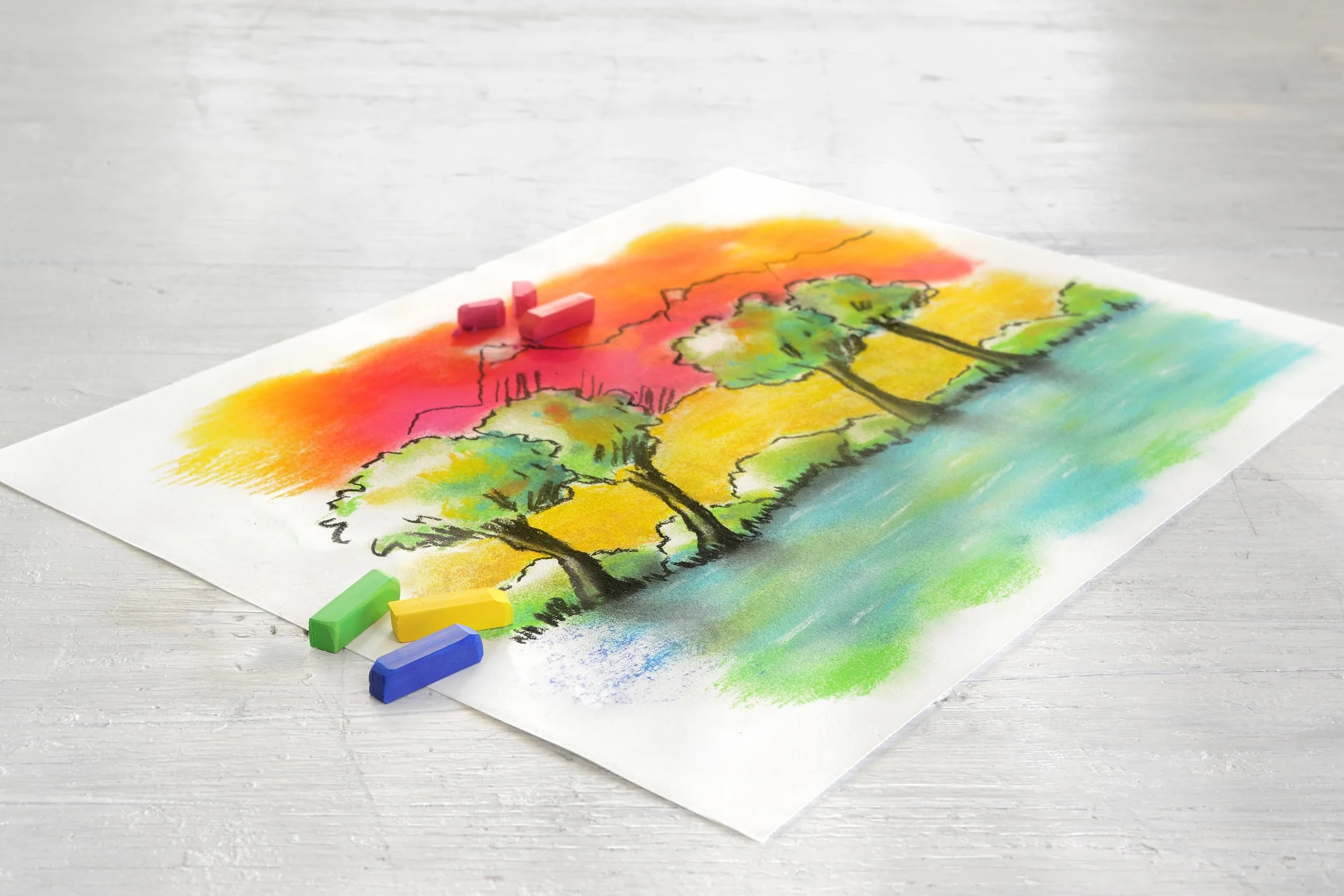 Faber-Castell Studio Quality 128248 Boîte carton de 48 mini craies, pastel tendre de différentes couleurs