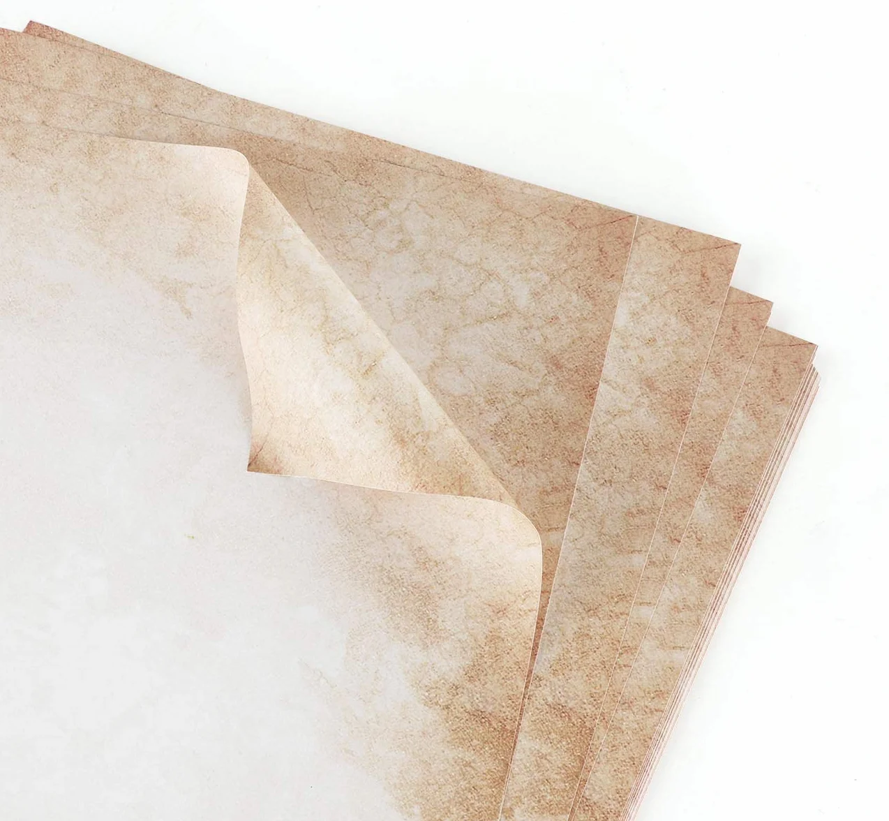 100 feuilles de papier d'écriture avec motif vieux papier DIN A4 120 g/m² Absofine Impression Offset