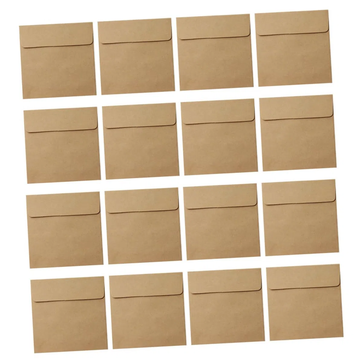 HOMSFOU 100 Pièces Enveloppes Kraft Petit Format en Papier Pratique et Simple Style pour Cartes et Petits Paquets pour Bureau ou Organisation