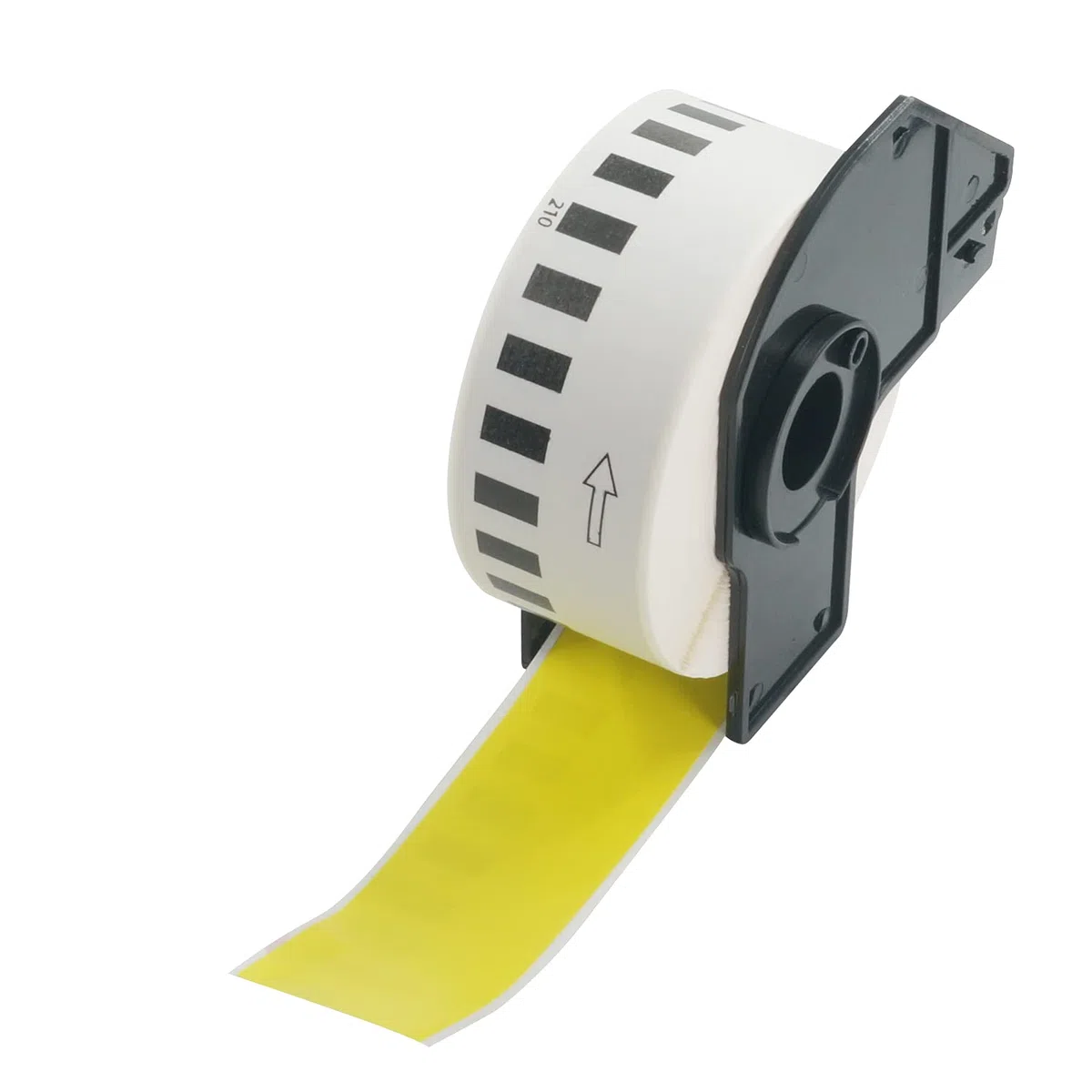 BETCKEY - 1 DK-22210 Rouleau de Papier Continu Compatible avec Brother, 29mm x 30.48m, 1 Étiquettes Couleur Jaune pour Imprimantes d'Étiquettes QL Brother