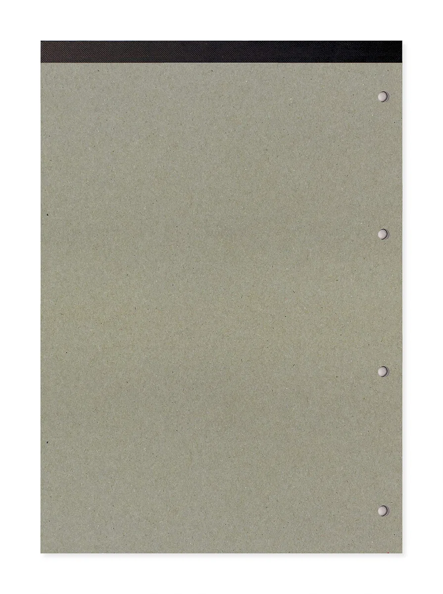 Silvine Bloc-notes de 160 pages A4 relié, 4 perforations Uni 6 Pack Noir